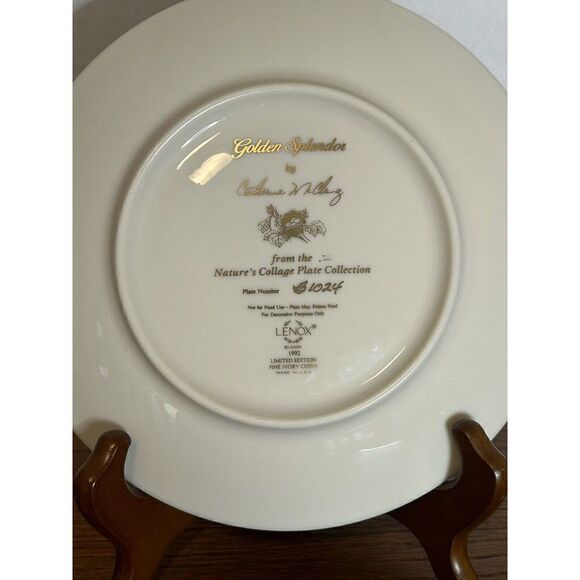 Set of 7 Lenox by Catherine McClung Nature's Collage Bird Plates 8” - Picture 7 of 15